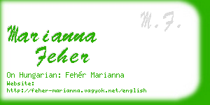 marianna feher business card